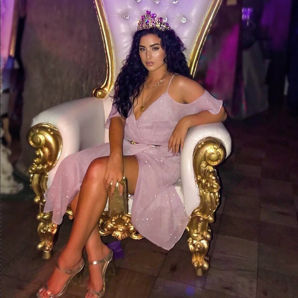 Large Baroque Crown w Tear Drop Swarovski Crystals - Picture 6 of 6